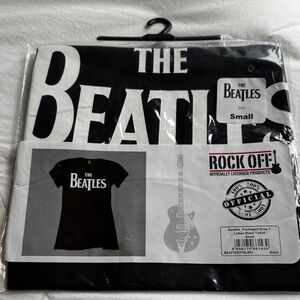 The Beatles Black and White Short Sleeve Tee